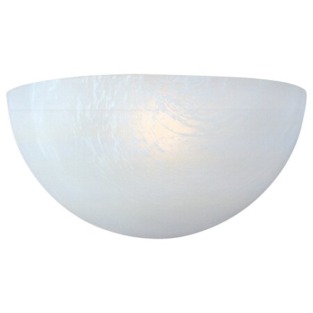 Maxim One Light White Marble Glass Wall Light 20585MRWT